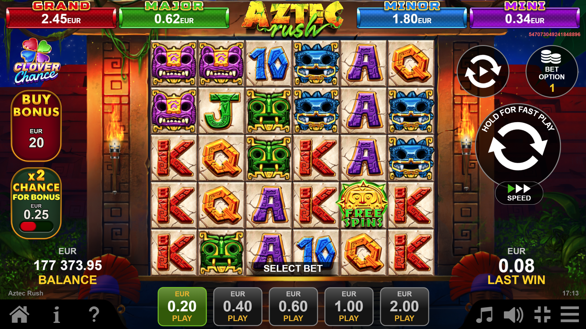 aztec_rush_toppling_reels